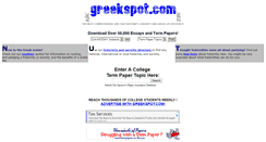 Desktop Screenshot of greekspot.com