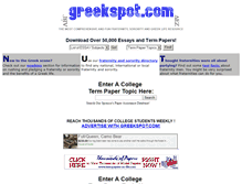 Tablet Screenshot of greekspot.com